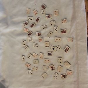 Miniature Dollhouse Vintage Playing Cards Almost a Full Deck tiny ones